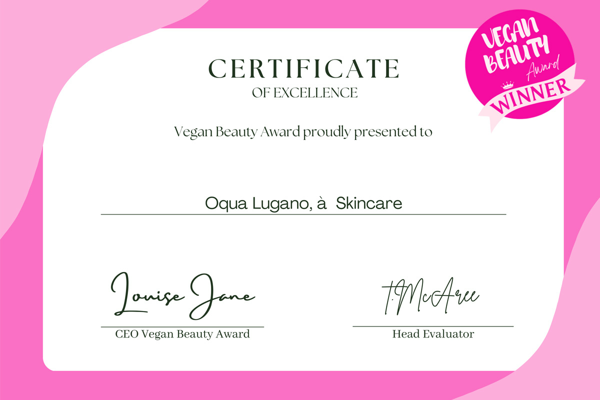 OQUA Lugano - Awards 1 OQUA Lugano - certificato